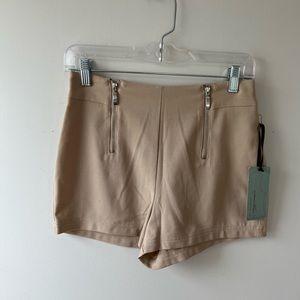 Forever 21 beige high waisted shorts NWT